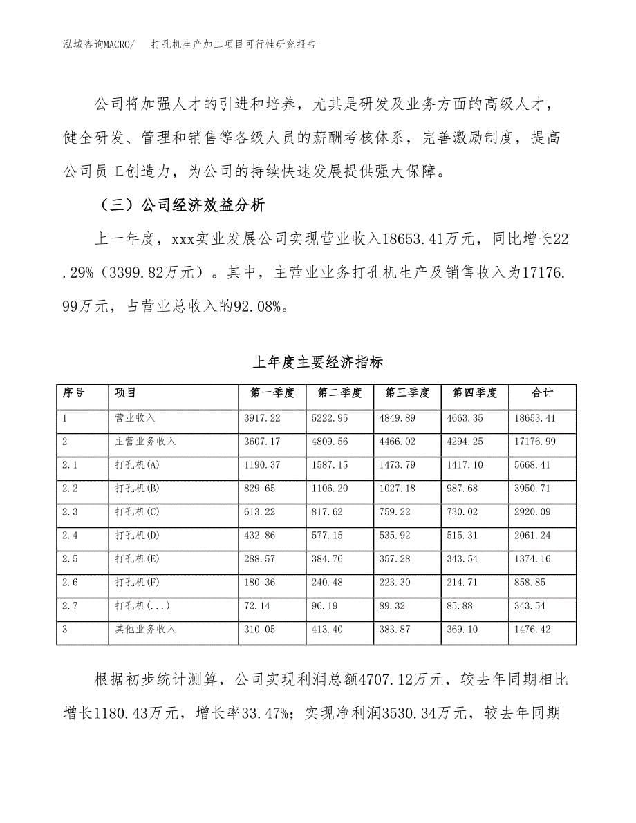 （模板）打孔机生产加工项目可行性研究报告_第5页