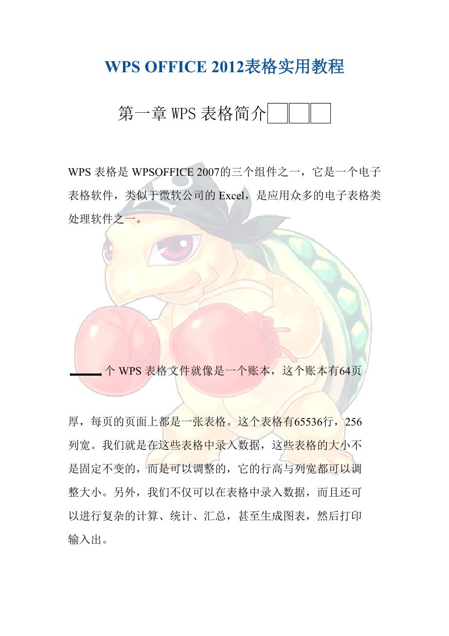 WPS表格教程(用得到的)_第2页