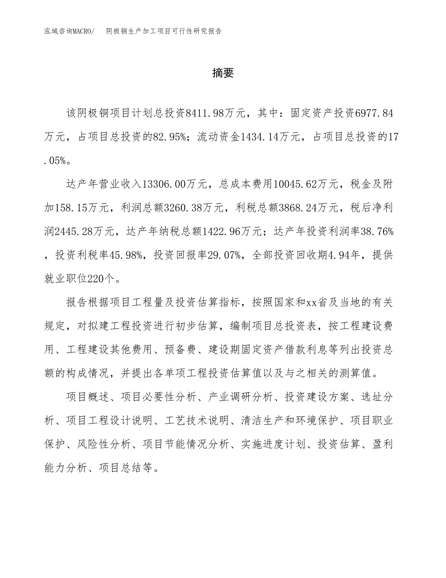 阴极铜生产加工项目可行性研究报告_第2页