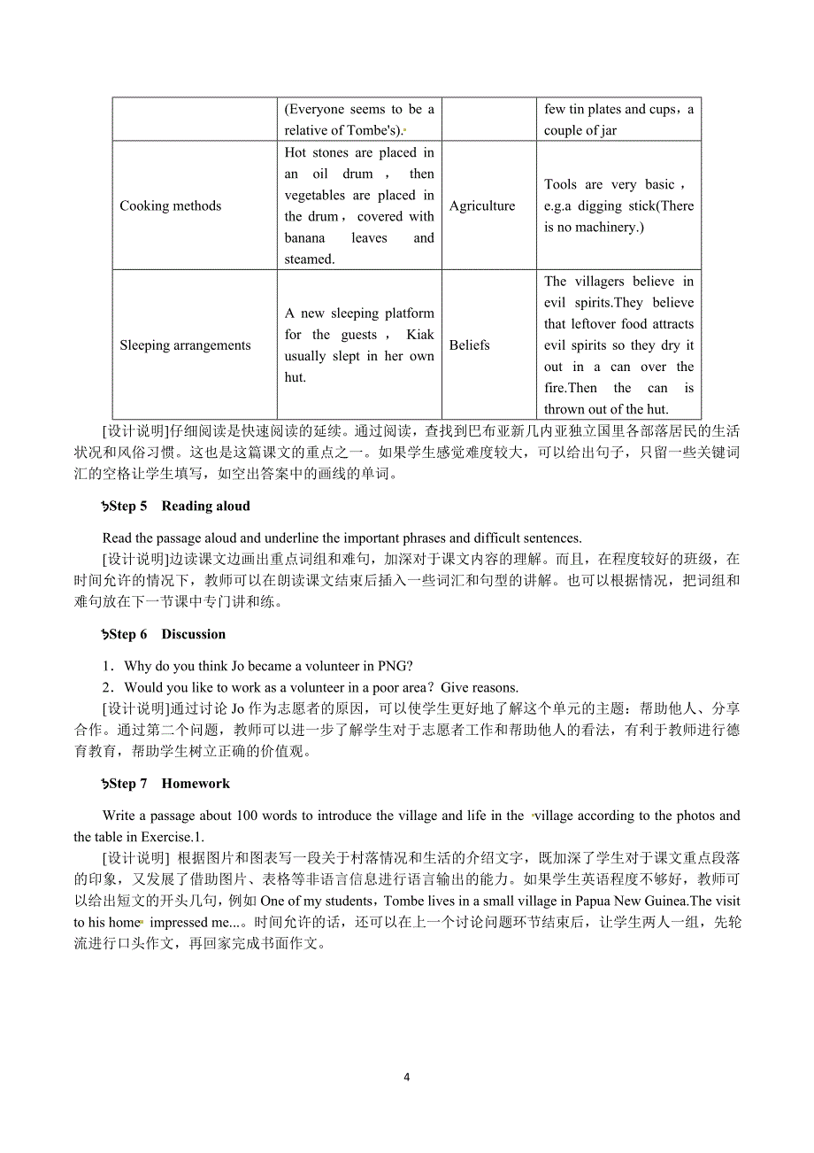 人教版 高中英语 全套教案 选修七Unit4 Sharing Period 3_第4页