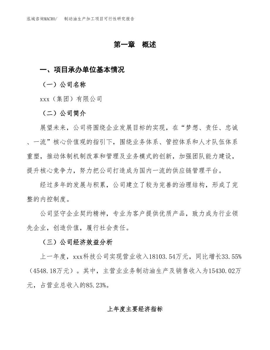 制动油生产加工项目可行性研究报告_第5页