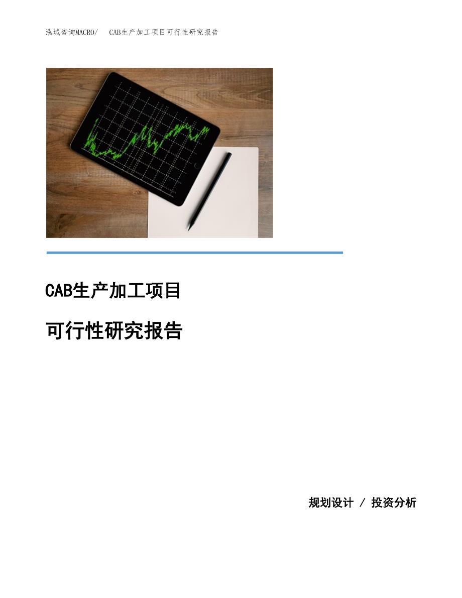 （模板）CAB生产加工项目可行性研究报告_第1页