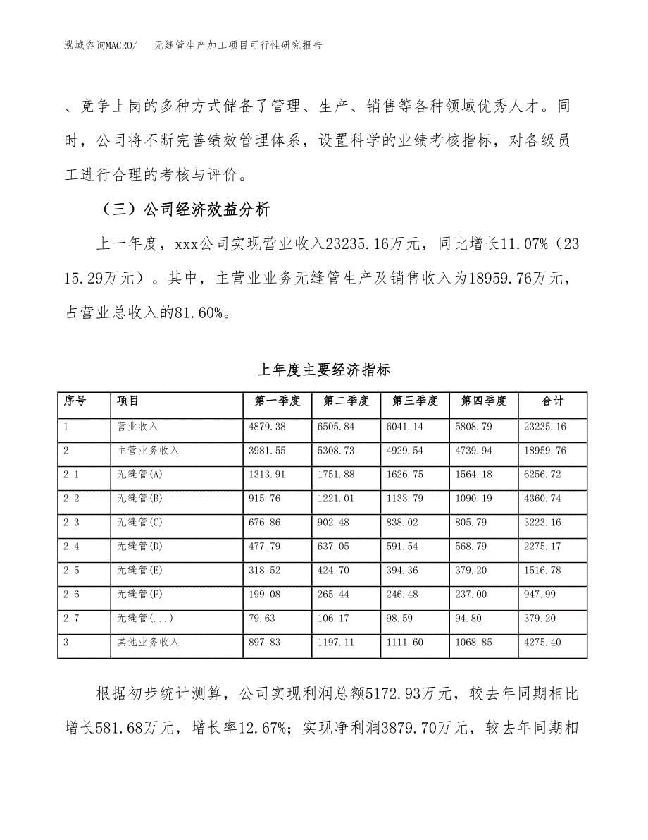 无缝管生产加工项目可行性研究报告_第5页