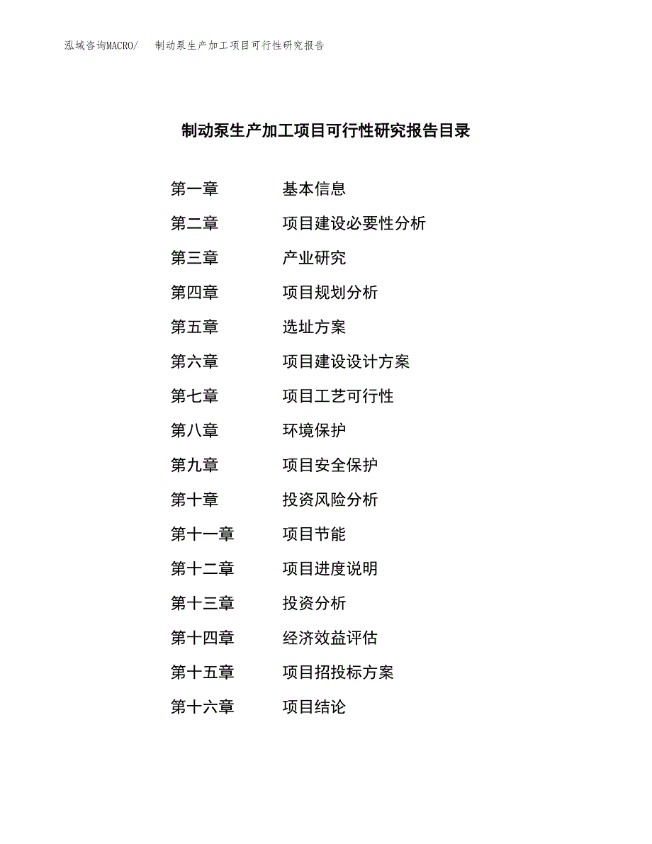 制动泵生产加工项目可行性研究报告_第4页