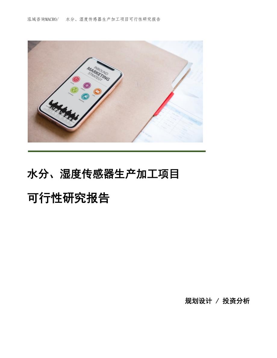 （模板）水分、湿度传感器生产加工项目可行性研究报告_第1页