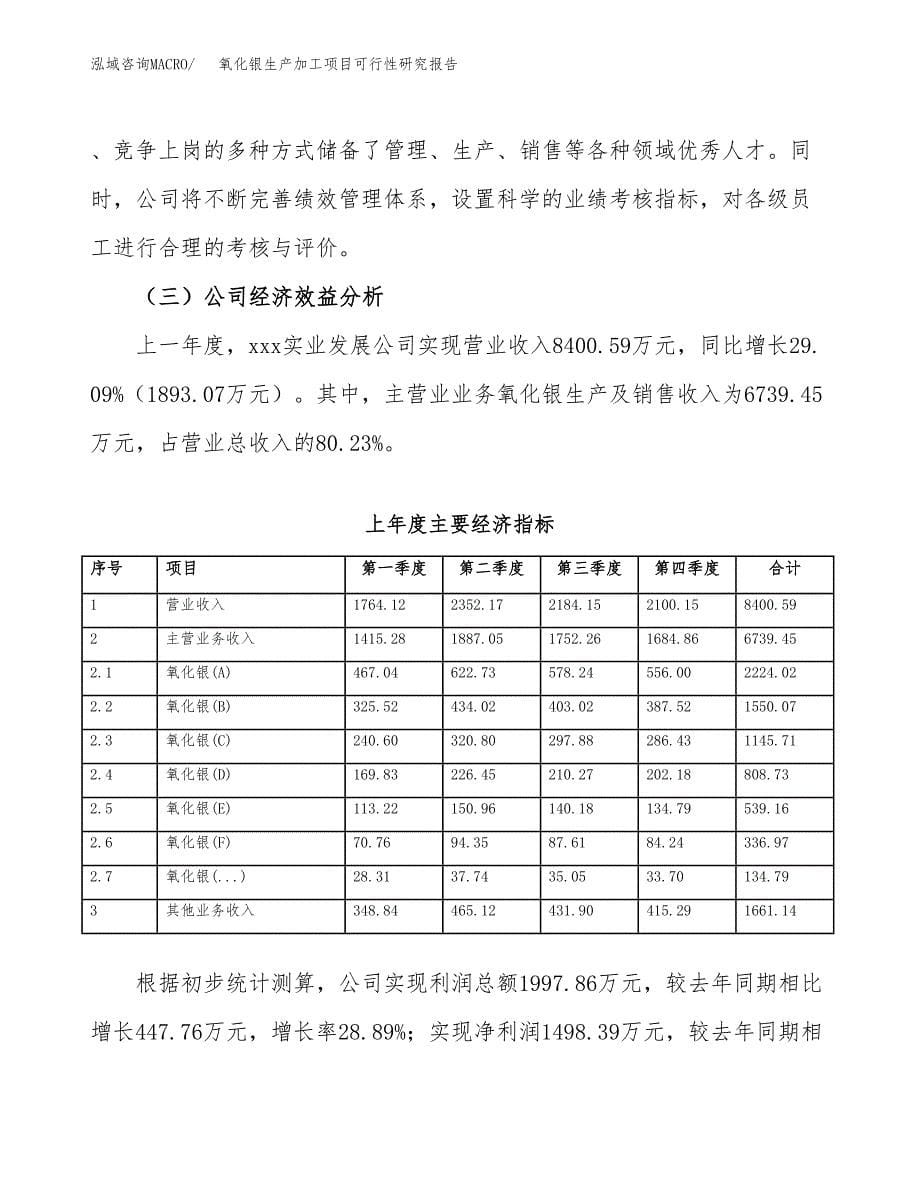 氧化银生产加工项目可行性研究报告_第5页