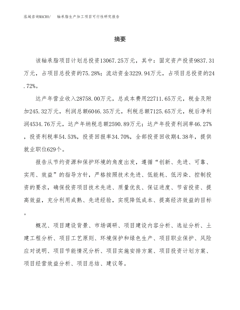 轴承脂生产加工项目可行性研究报告_第2页