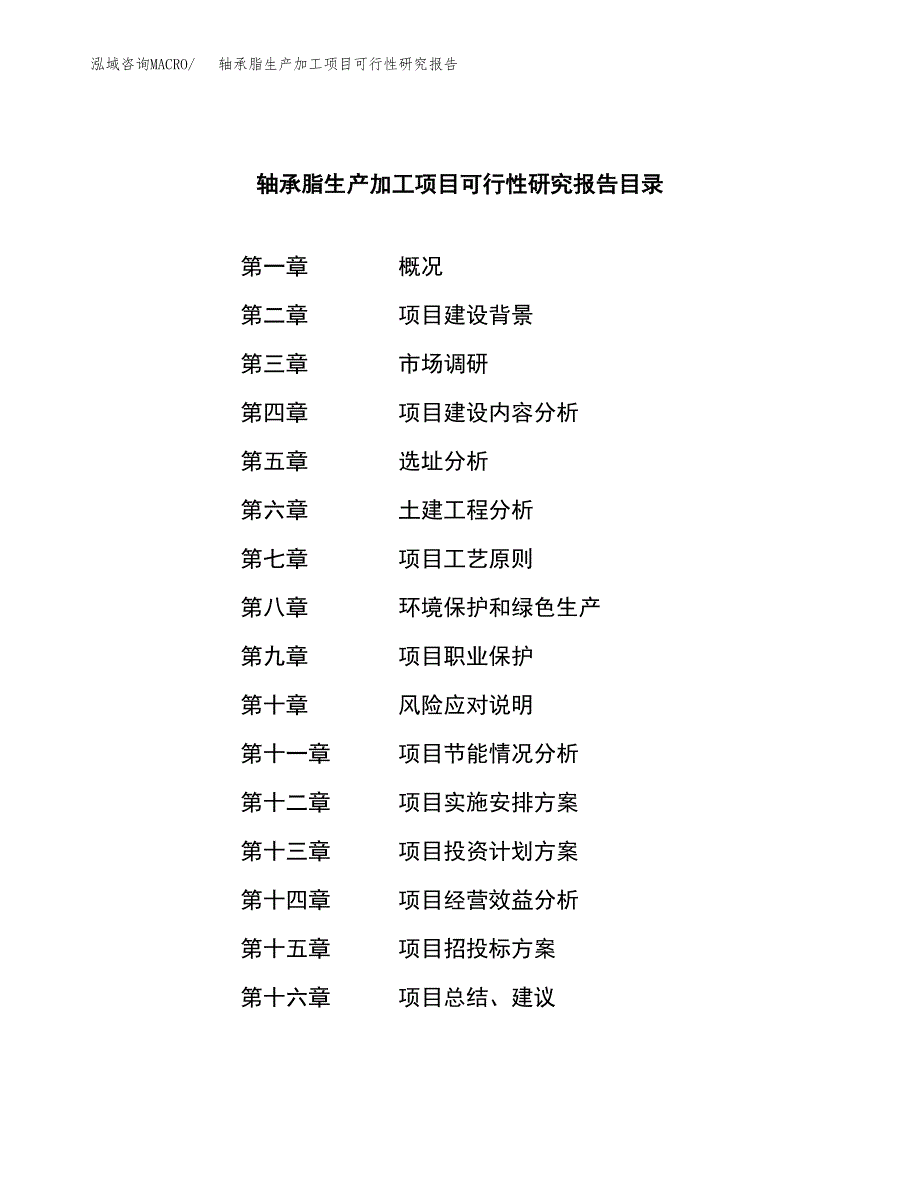 轴承脂生产加工项目可行性研究报告_第3页