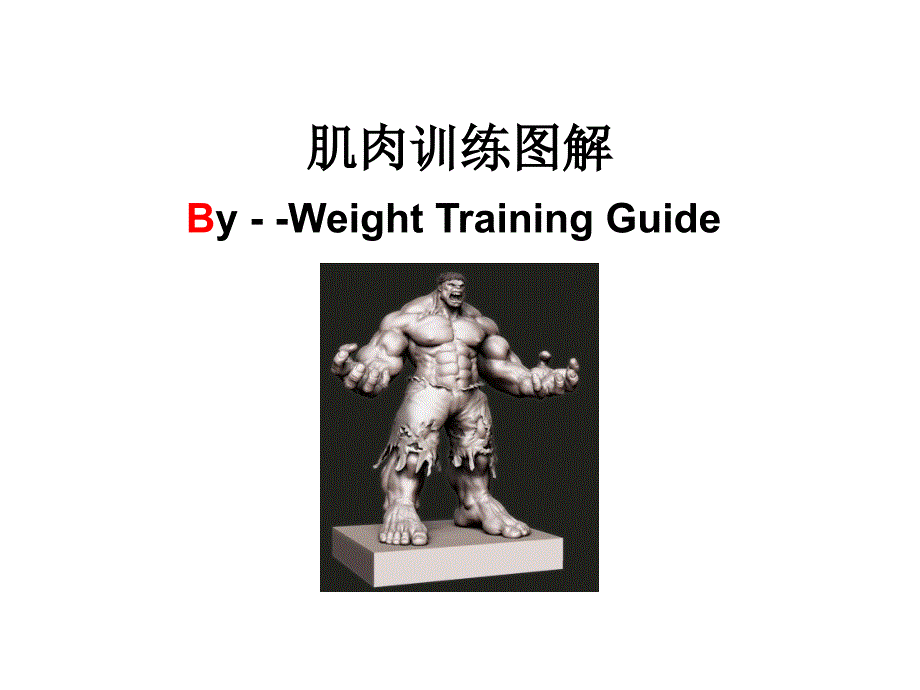 肌肉训练图解By - Weight Training Guide_第1页