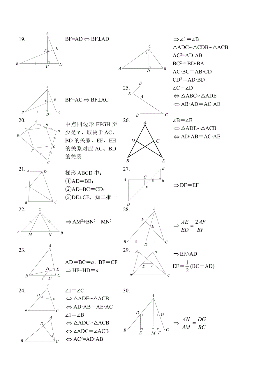 人教版几何模型基本图形_第3页
