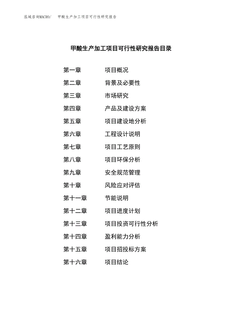 （模板）甲酸生产加工项目可行性研究报告_第3页