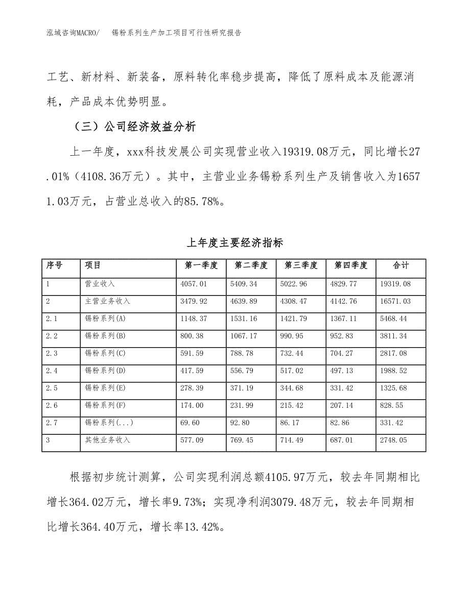 （模板）锡粉系列生产加工项目可行性研究报告_第5页