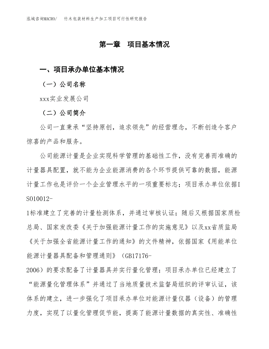 （模板）竹木包装材料生产加工项目可行性研究报告_第4页