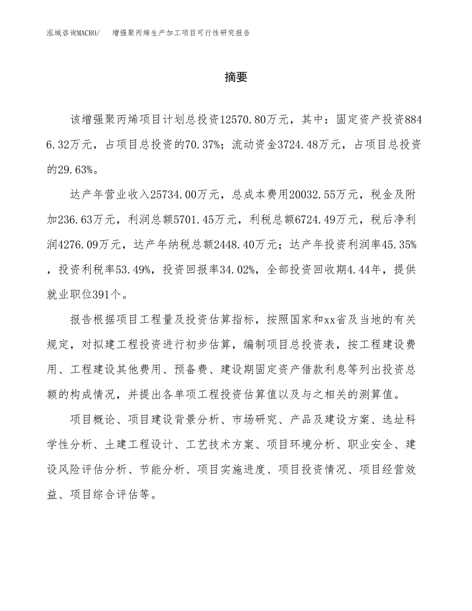 增强聚丙烯生产加工项目可行性研究报告_第2页