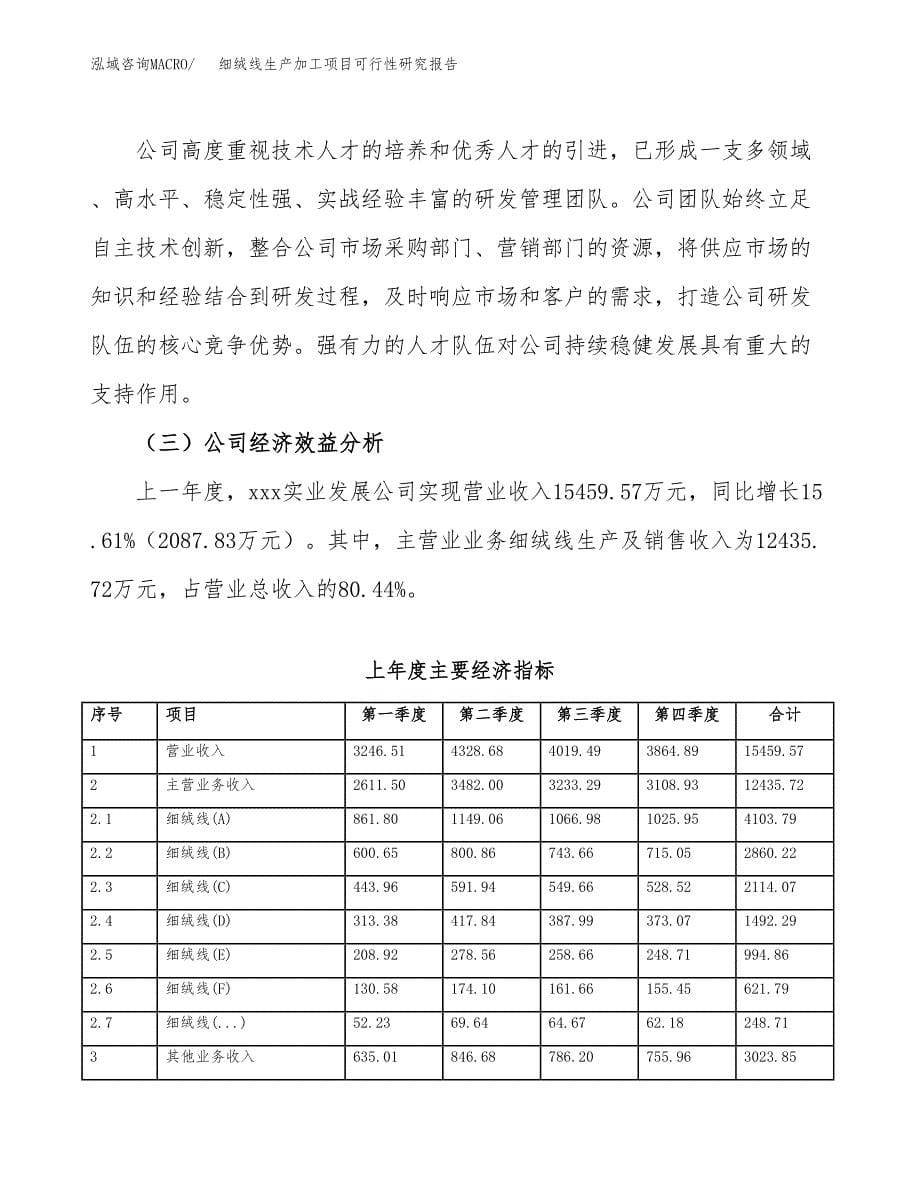 细绒线生产加工项目可行性研究报告_第5页