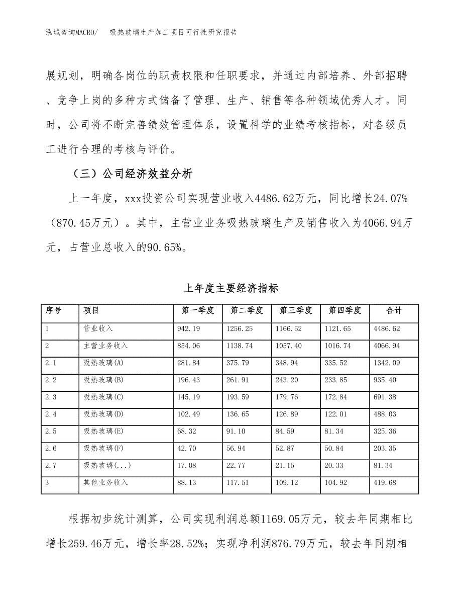 吸热玻璃生产加工项目可行性研究报告_第5页