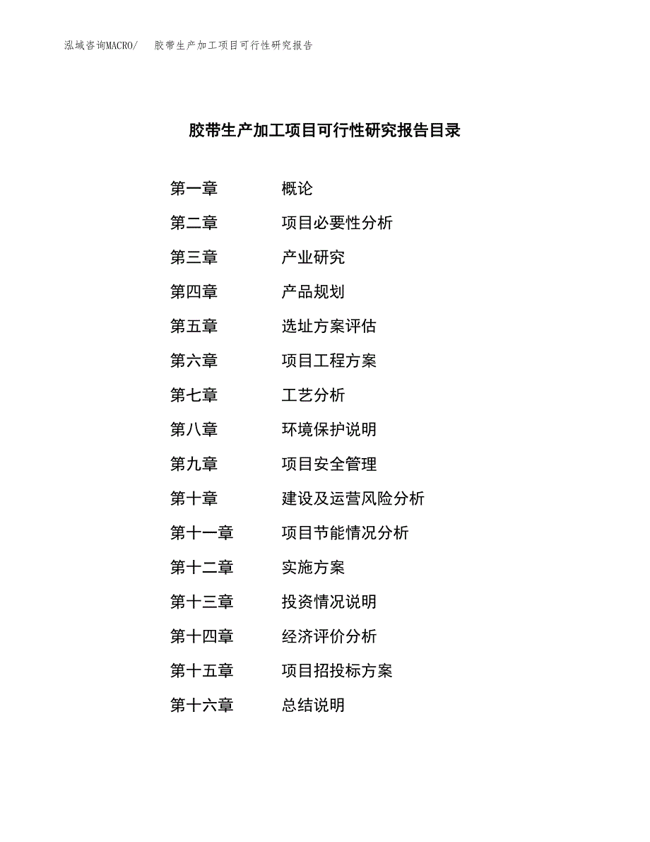 （模板）胶带生产加工项目可行性研究报告_第3页