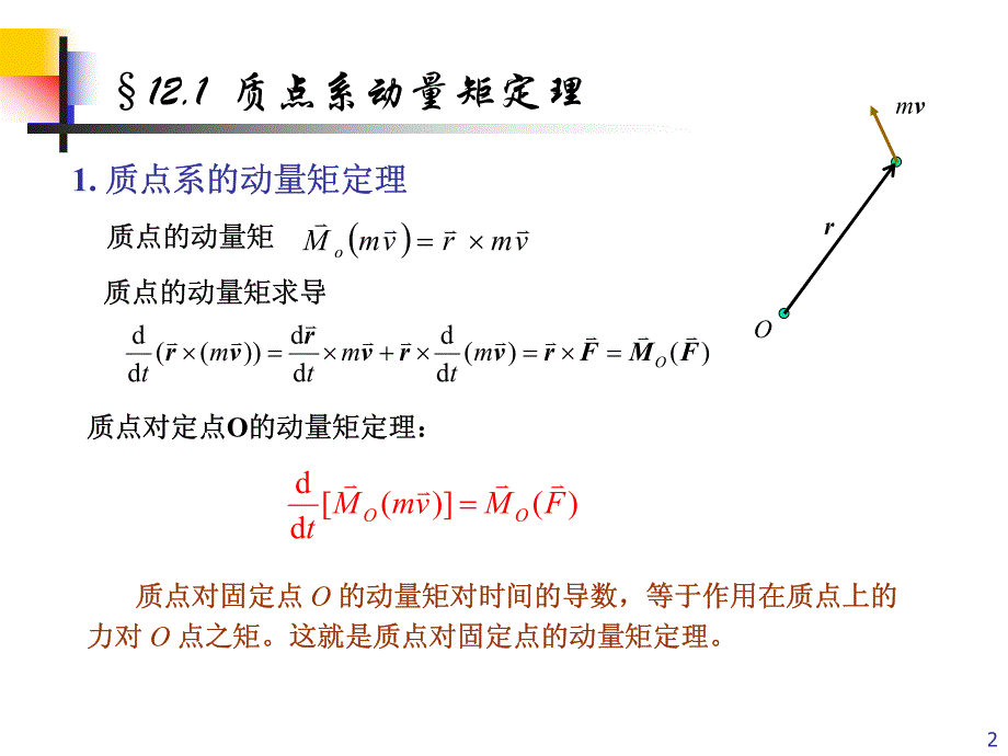 华北电力大学理论力学第12章 动量矩定理(动)_第2页