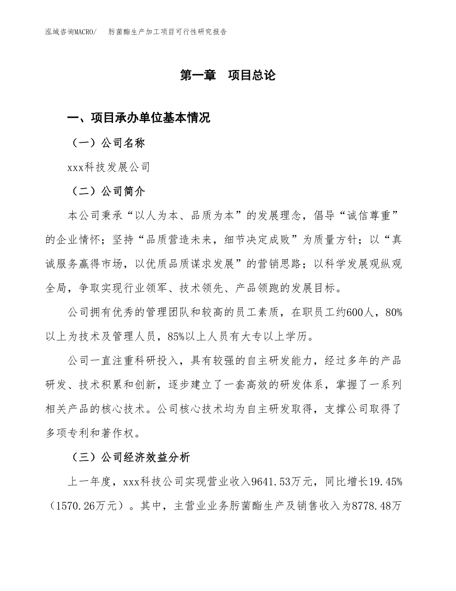 （模板）肟菌酯生产加工项目可行性研究报告_第4页