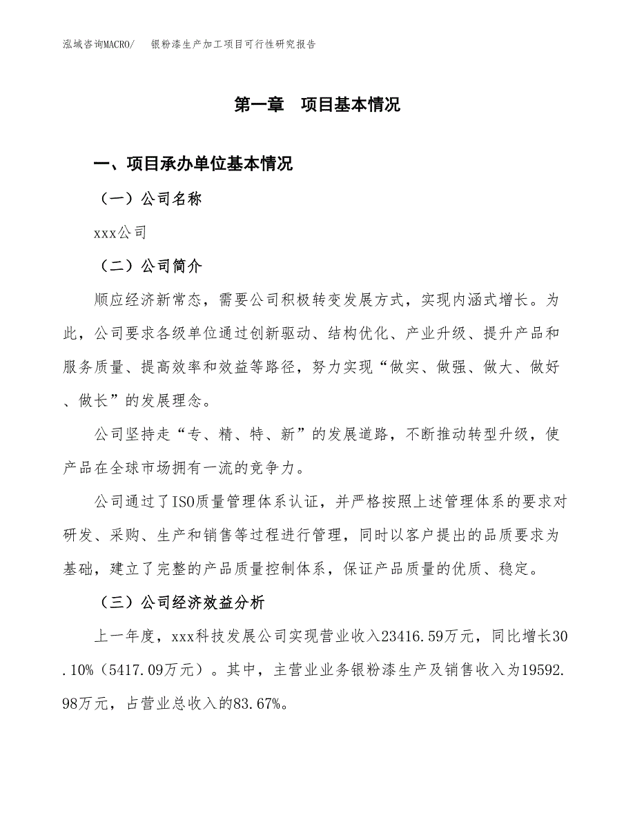 银粉漆生产加工项目可行性研究报告_第4页