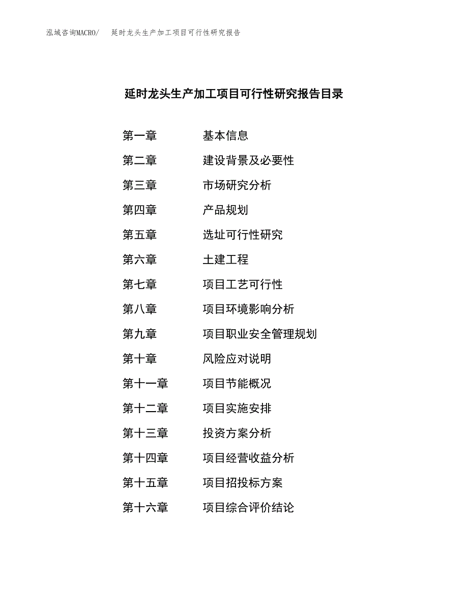 延时龙头生产加工项目可行性研究报告_第3页