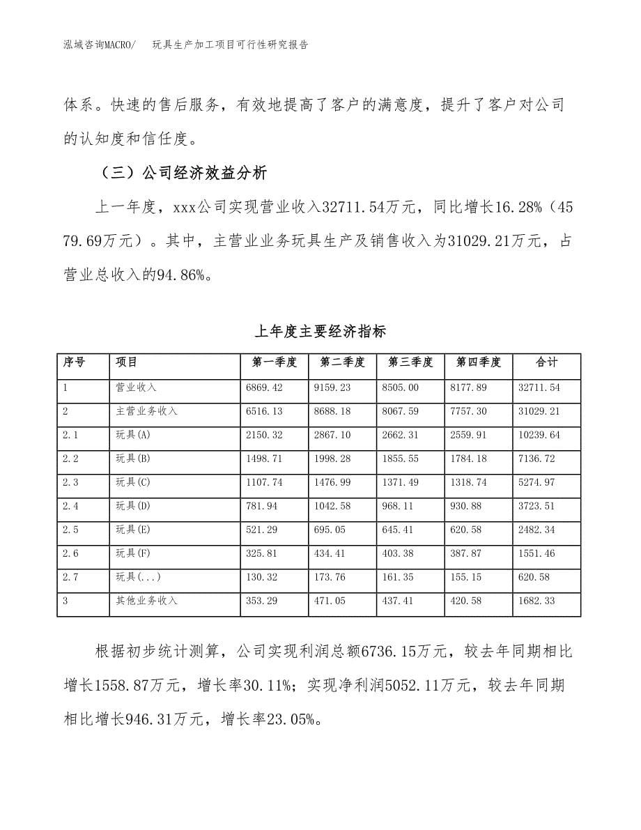 玩具生产加工项目可行性研究报告_第5页