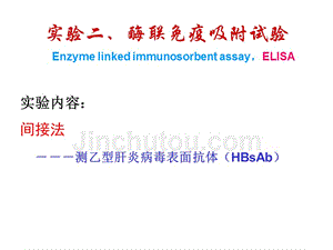 免疫学实验二  elisa(双抗夹心法)