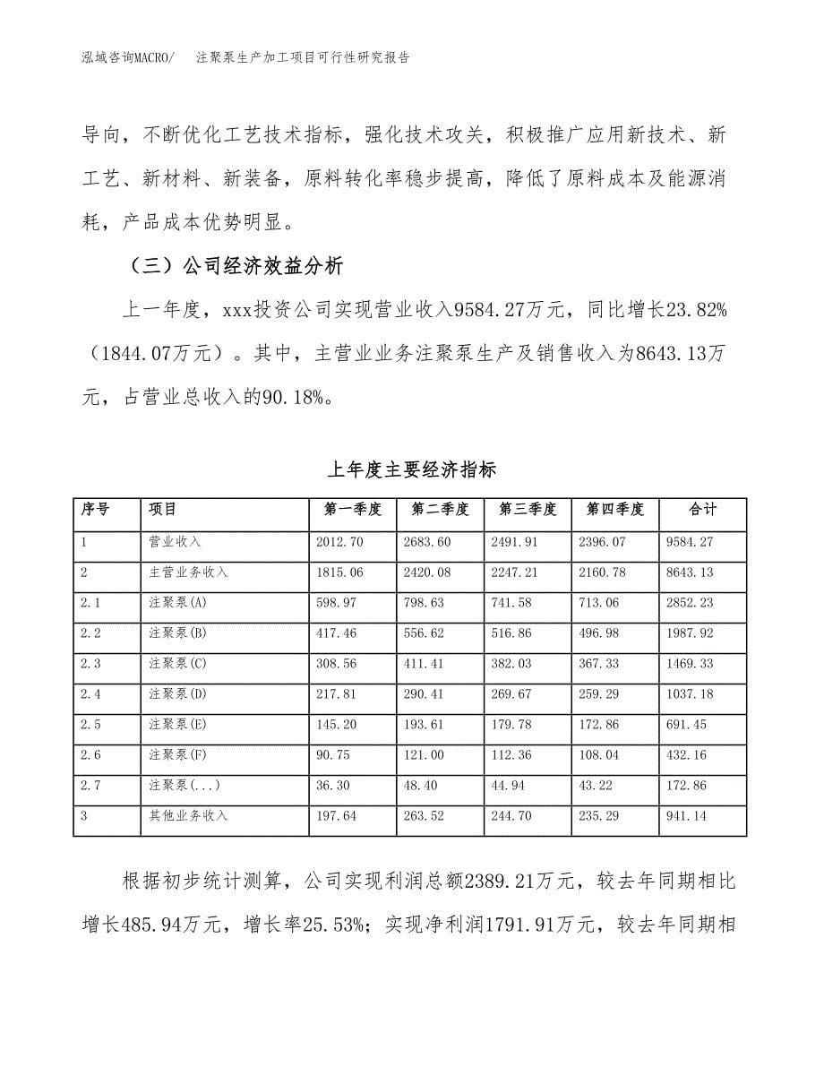 注聚泵生产加工项目可行性研究报告_第5页