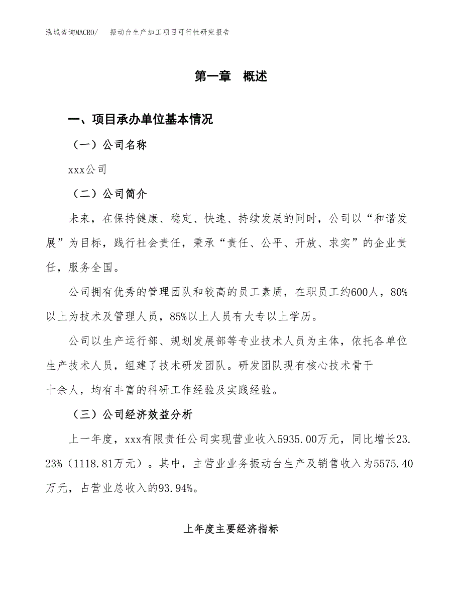 振动台生产加工项目可行性研究报告_第4页