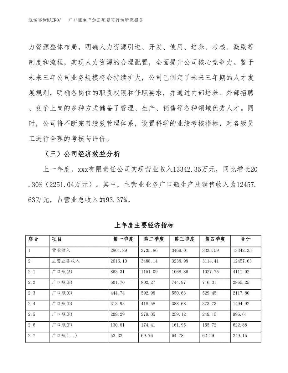 （模板）广口瓶生产加工项目可行性研究报告_第5页