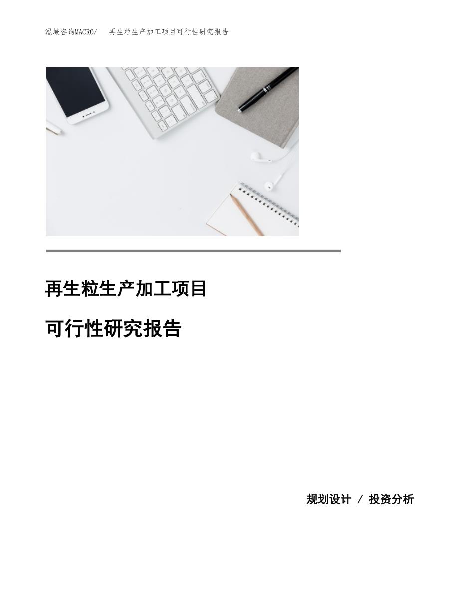 再生粒生产加工项目可行性研究报告_第1页