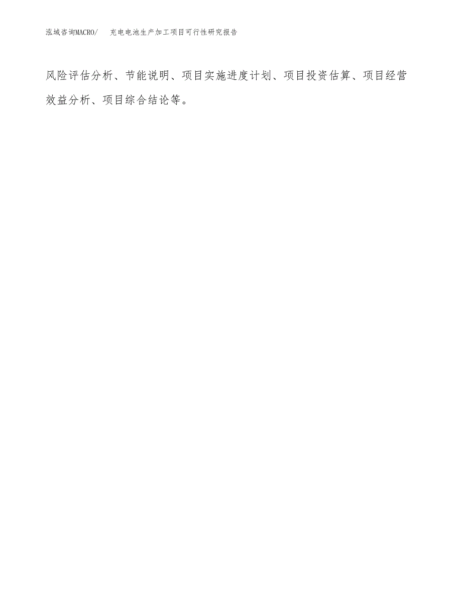 （模板）充电电池生产加工项目可行性研究报告_第3页