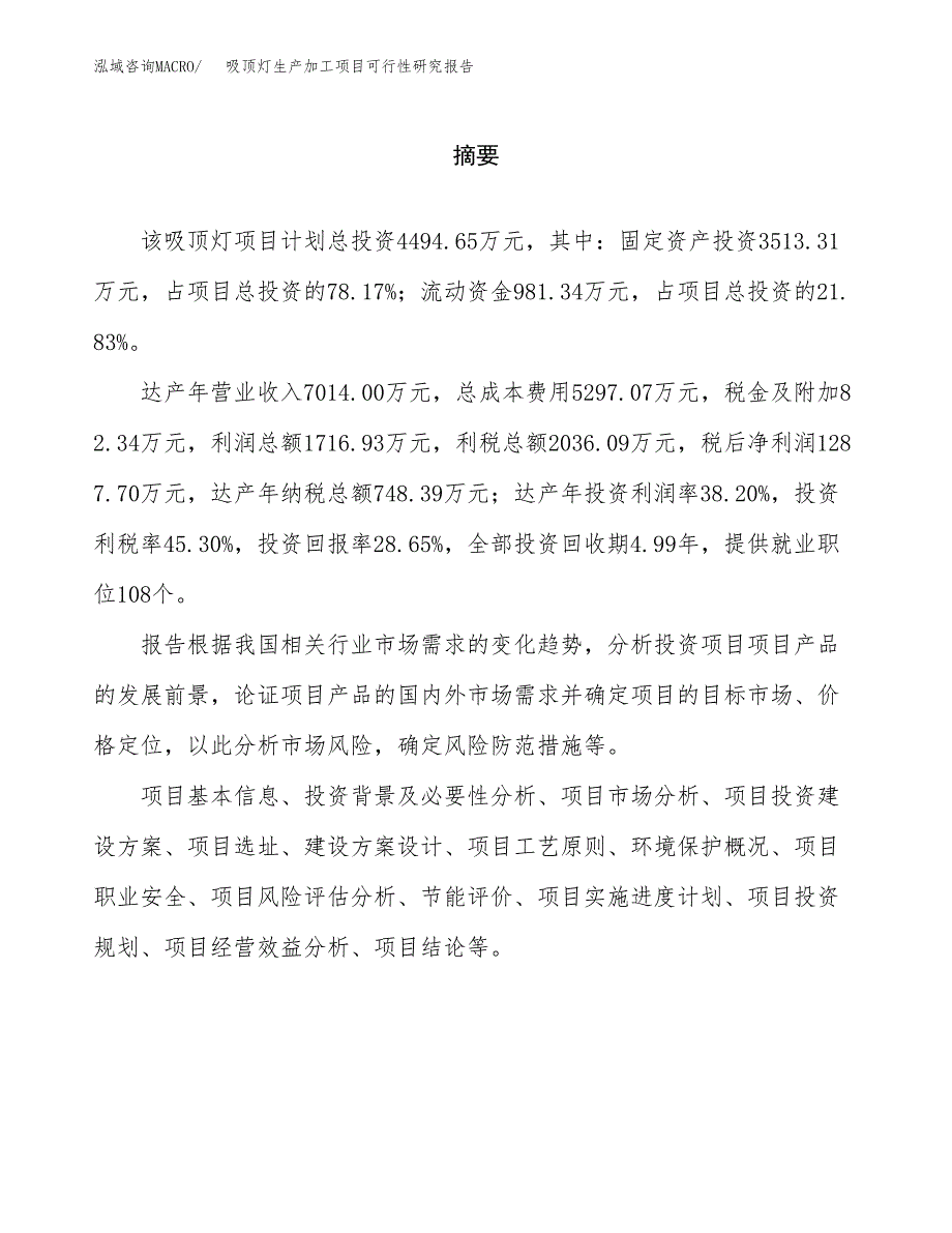 吸顶灯生产加工项目可行性研究报告_第2页