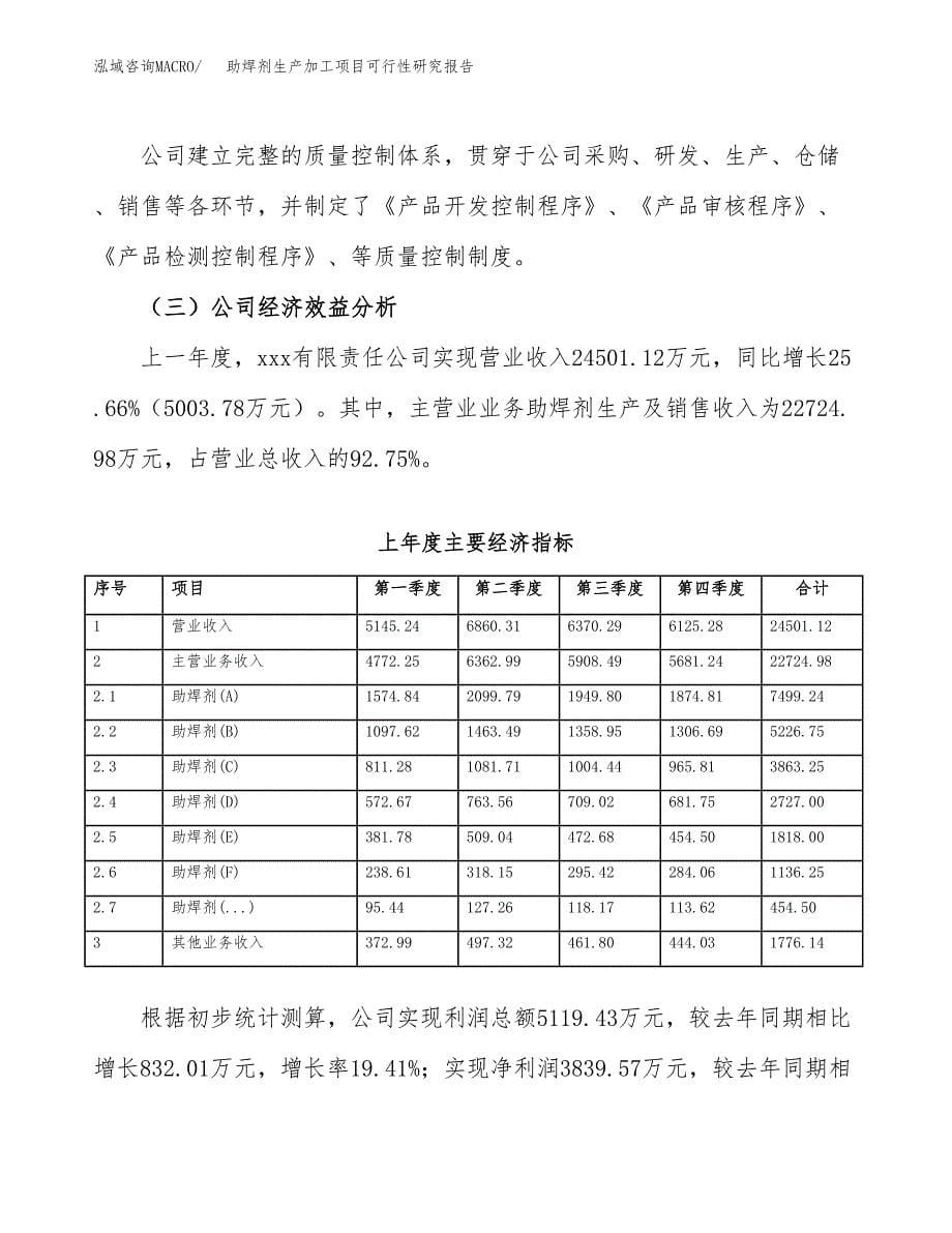 助焊剂生产加工项目可行性研究报告_第5页