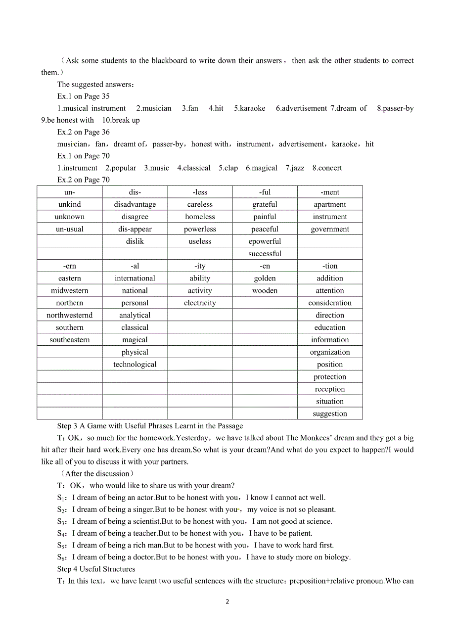 人教版高中英语 必修二（Unit5 Music--Period2 Learning about Language）_第2页