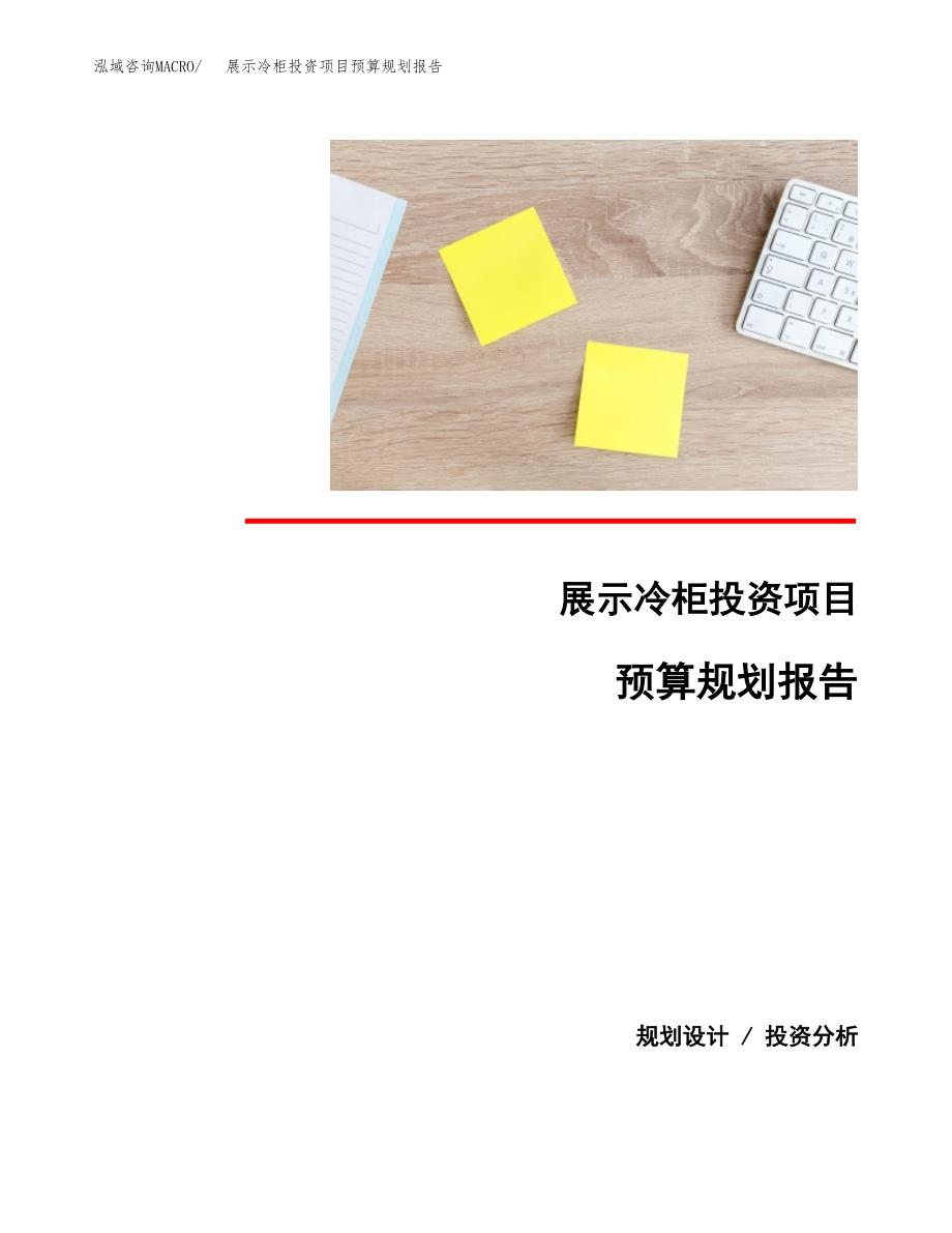 展示冷柜投资项目预算规划报告_第1页