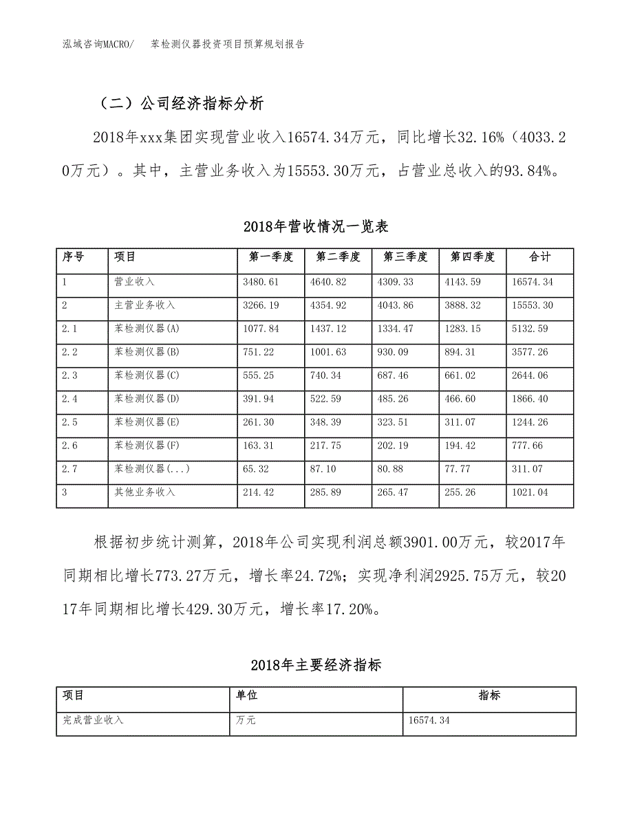 苯检测仪器投资项目预算规划报告_第3页