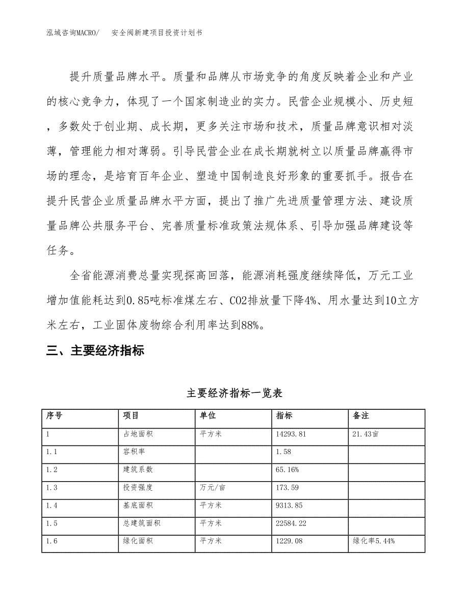 安全阀新建项目投资计划书_第5页