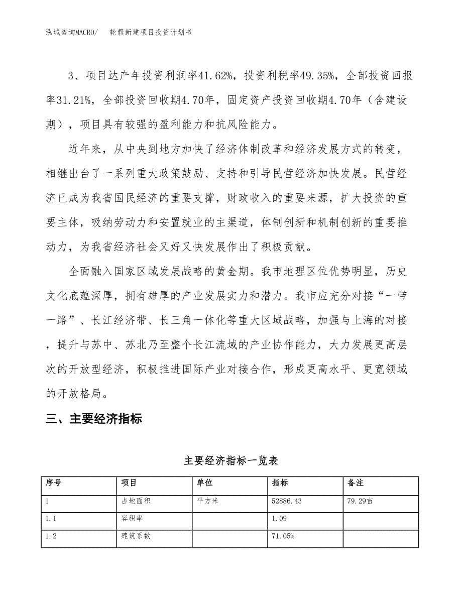 轮毂新建项目投资计划书_第5页