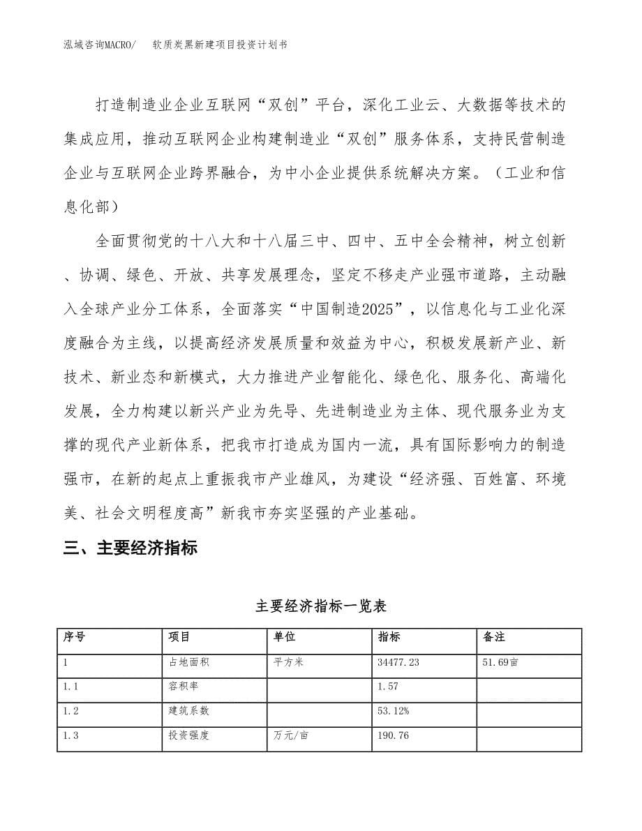 软质炭黑新建项目投资计划书_第5页