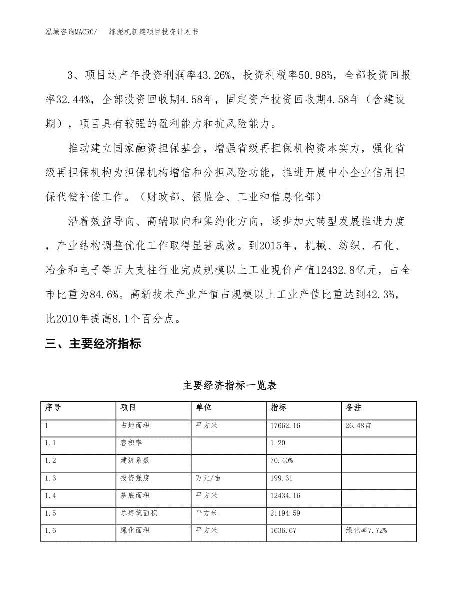 练泥机新建项目投资计划书_第5页