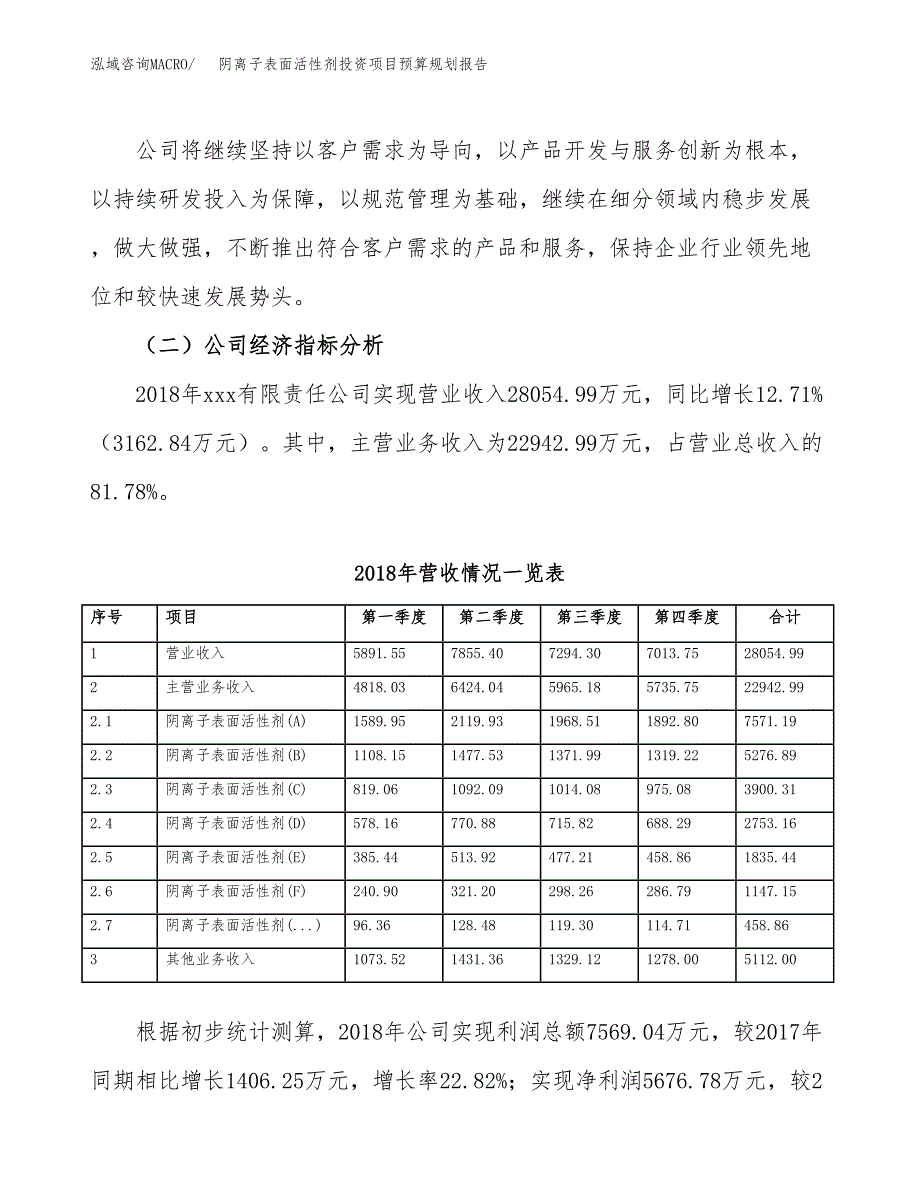 阴离子表面活性剂投资项目预算规划报告_第3页