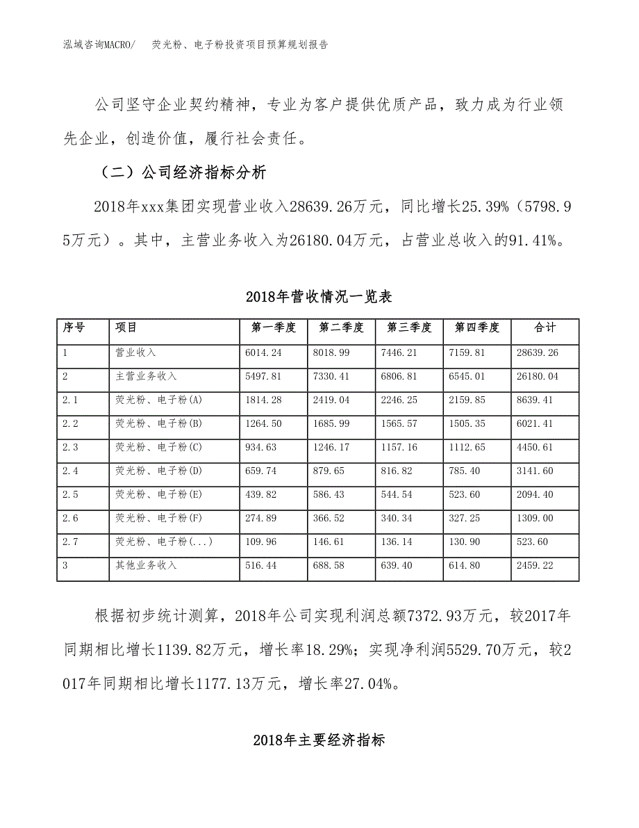 荧光粉、电子粉投资项目预算规划报告_第3页