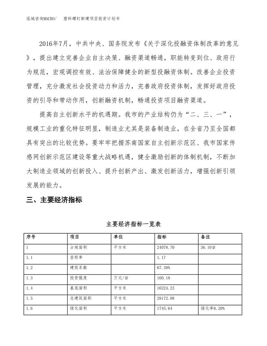 塑料螺钉新建项目投资计划书_第5页