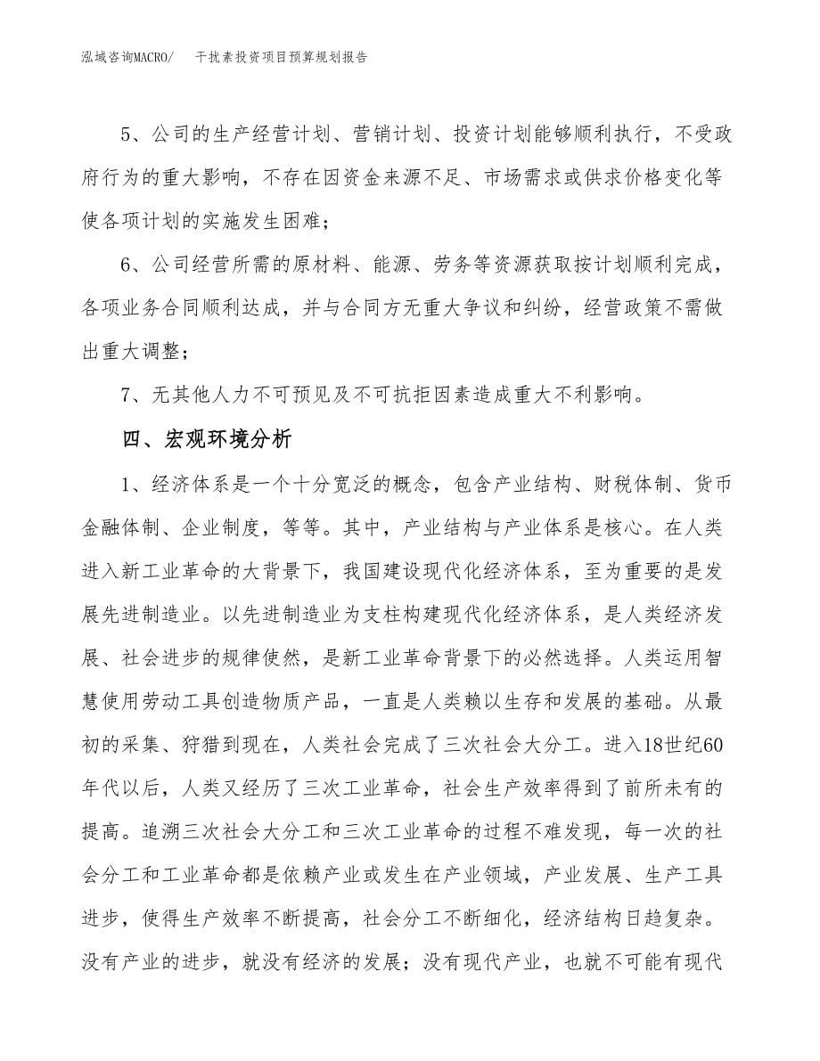 干扰素投资项目预算规划报告_第5页