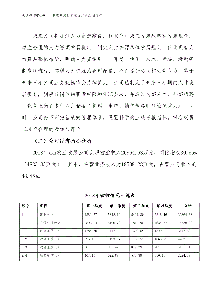 栽培基质投资项目预算规划报告_第3页