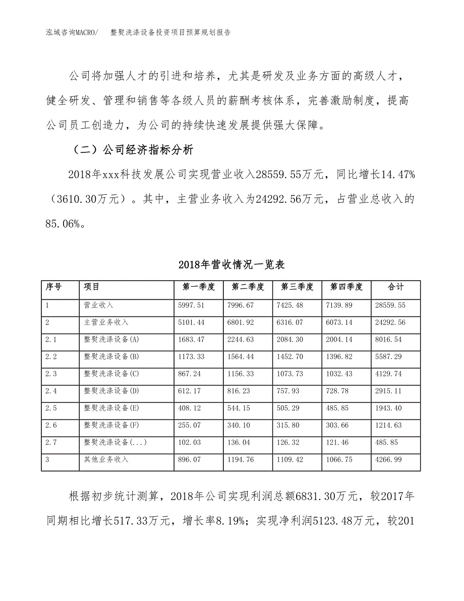 整熨洗涤设备投资项目预算规划报告_第3页