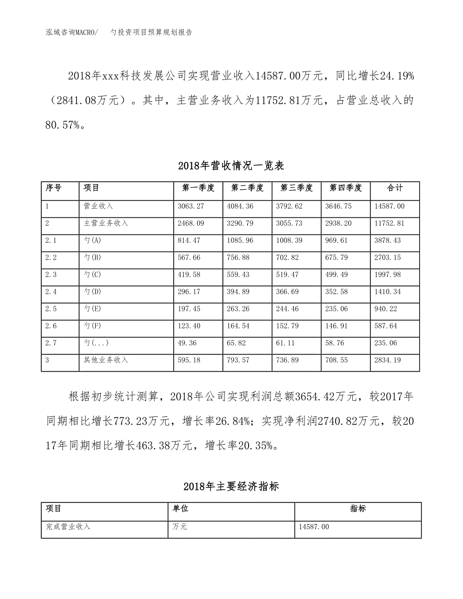 勺投资项目预算规划报告_第3页