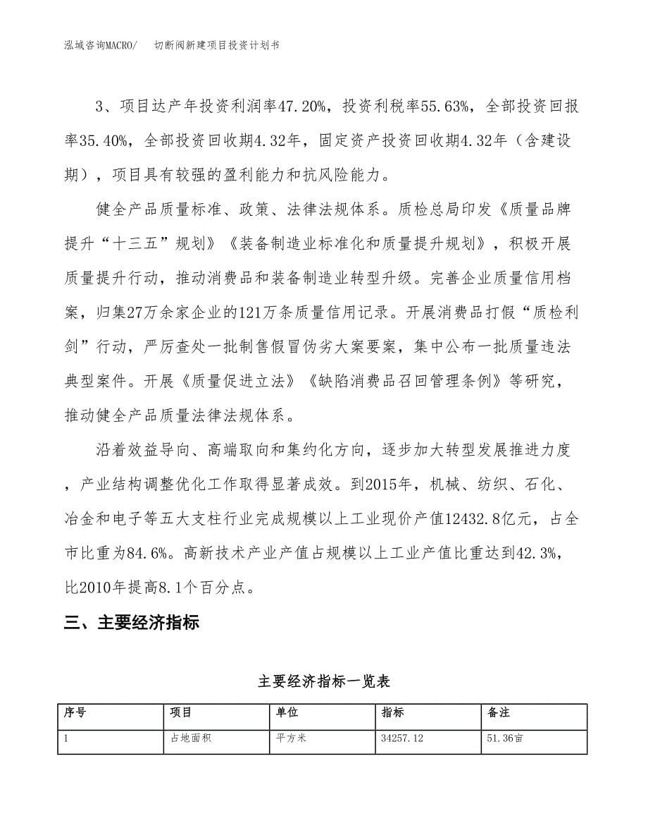 切断阀新建项目投资计划书_第5页