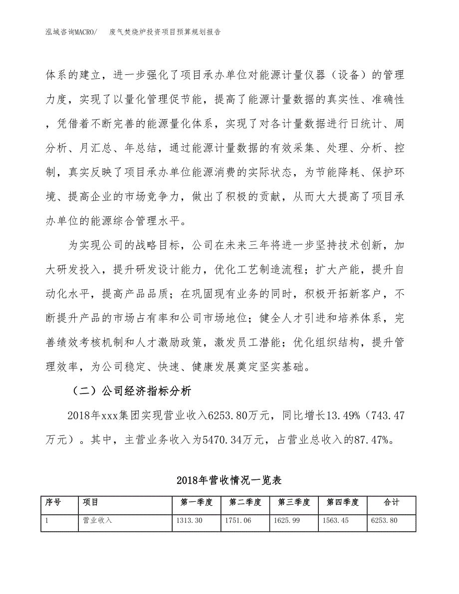 废气焚烧炉投资项目预算规划报告_第3页